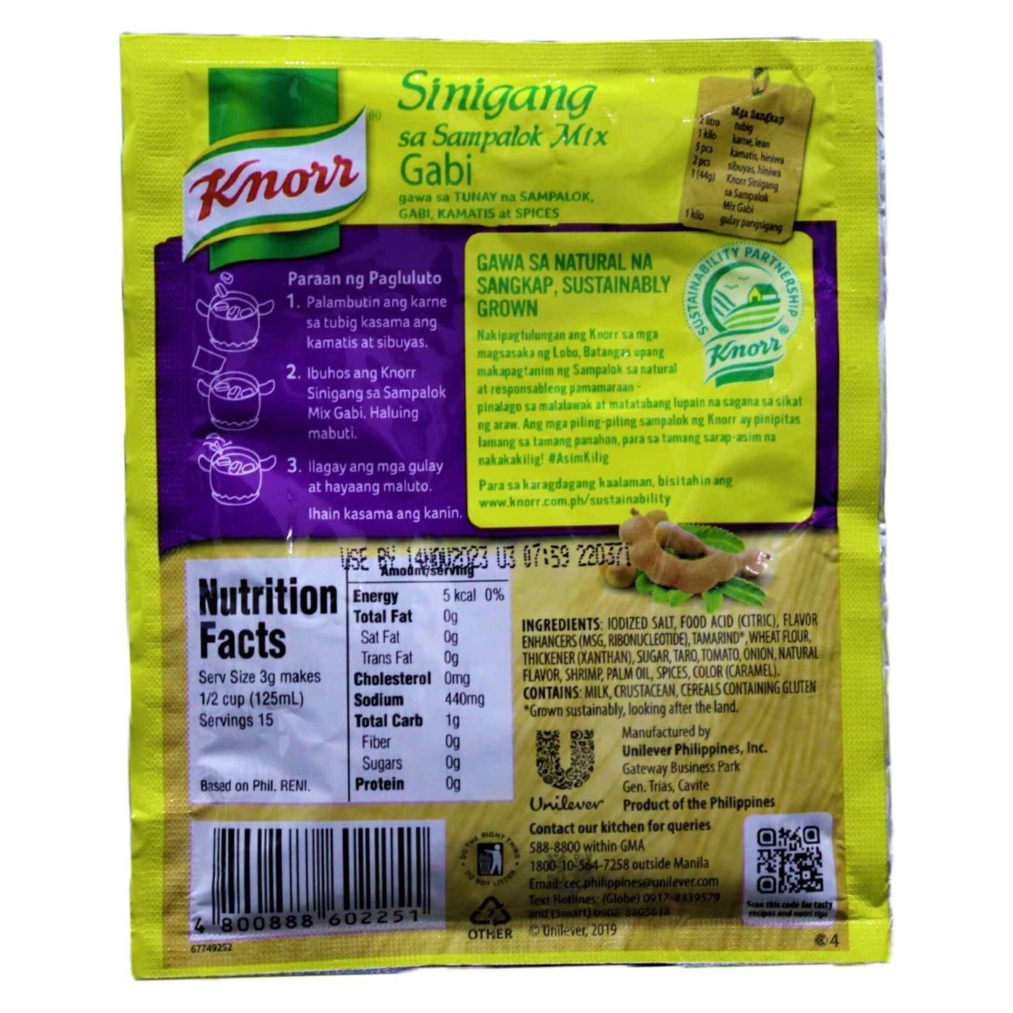 Knorr Sinigang sa Sampalok with Gabi Mix 44 gr