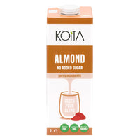 Koita Almond No Added Sugar Milk 100% Plant-Based Dairy & Lactose Free 1L