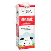 Koita Organic Low Fat Milk Added Vitamin A & D3 1L