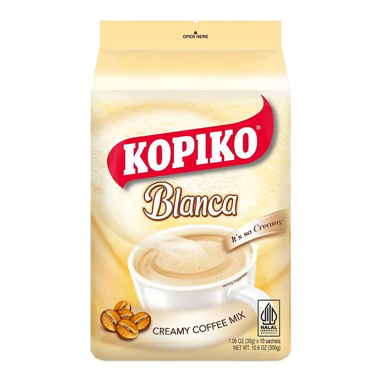 Kopiko Blanca Instant Coffee Sachets 10 x 30 gr
