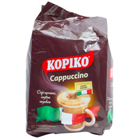 Kopiko Cappuccino Instant Coffee Mix Sachets with Choco Sprinkles 10 x 25 gr