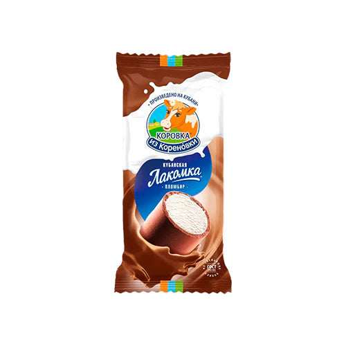 Korenovka Vanilla Plombir Ice Cream Coated with Chocoalte Cream Glaze 90 gr