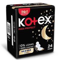 Kotex Maxi Protect Night Pads with Wings 24 per pack
