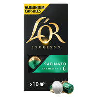 L'OR Satinato Espresso Capsules - Intensity 6 10 coffee capsules