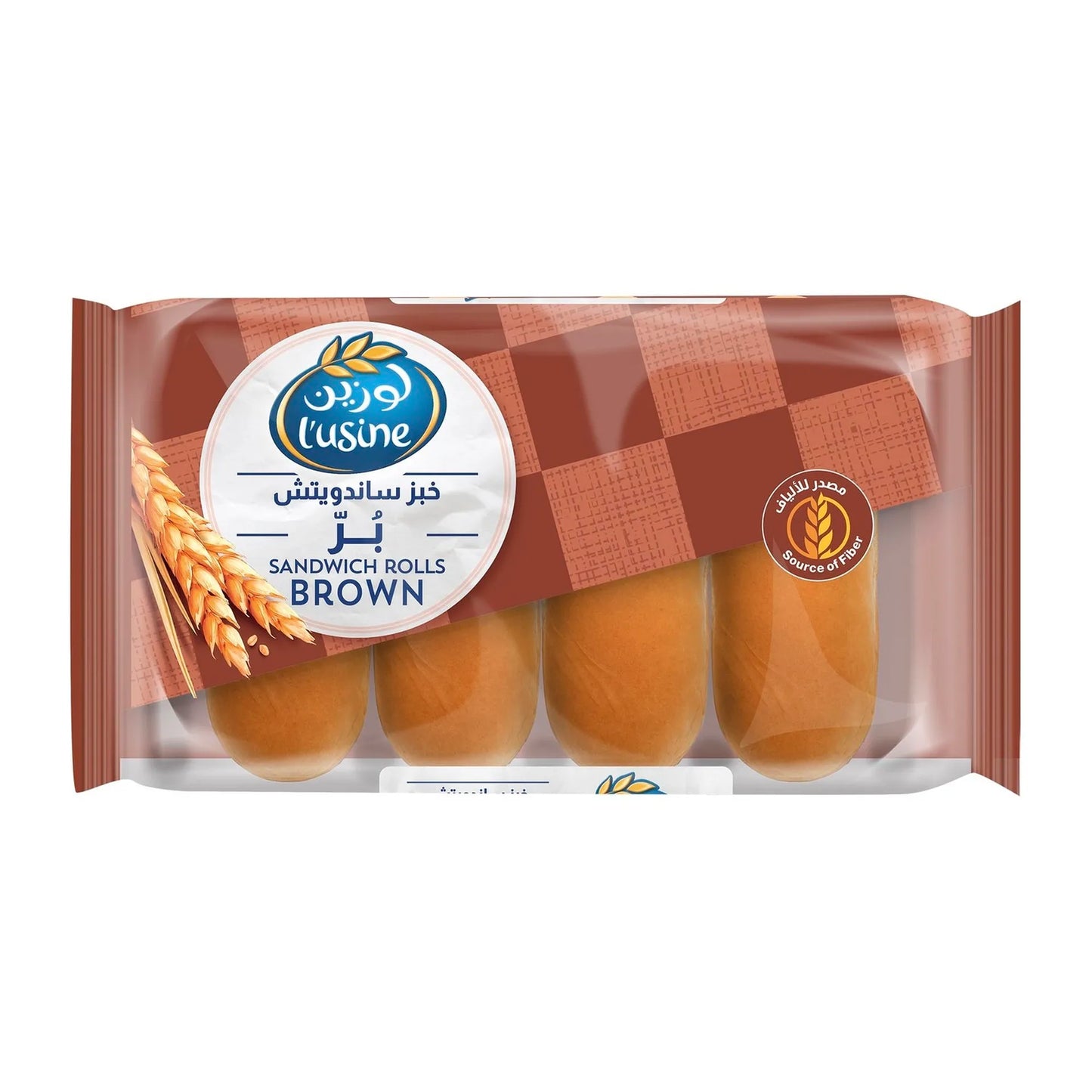 L'usine Brown Sandwich Rolls (4 Pieces) 200 gr
