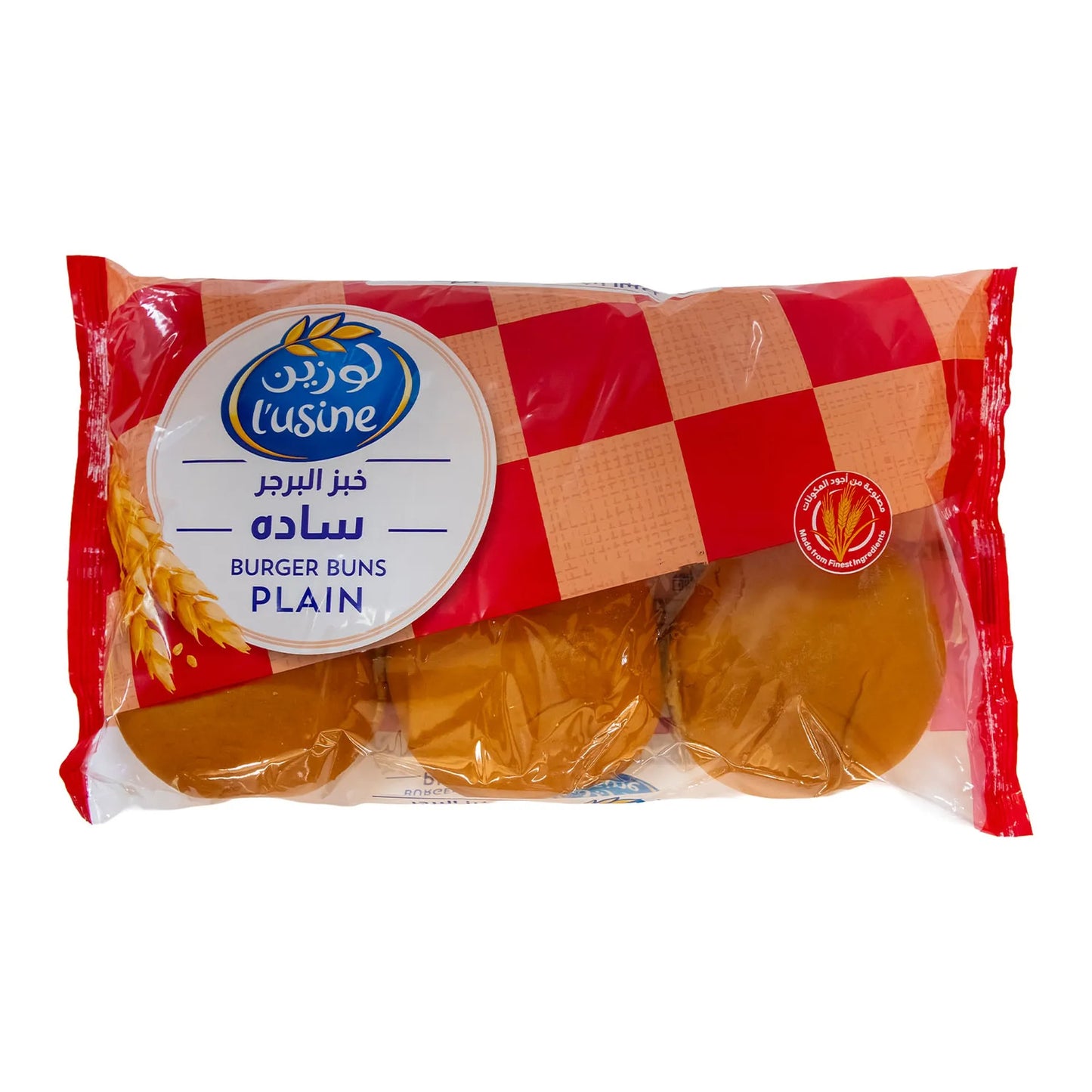 L'usine Plain Burger Buns (6 Pieces) 400 gr