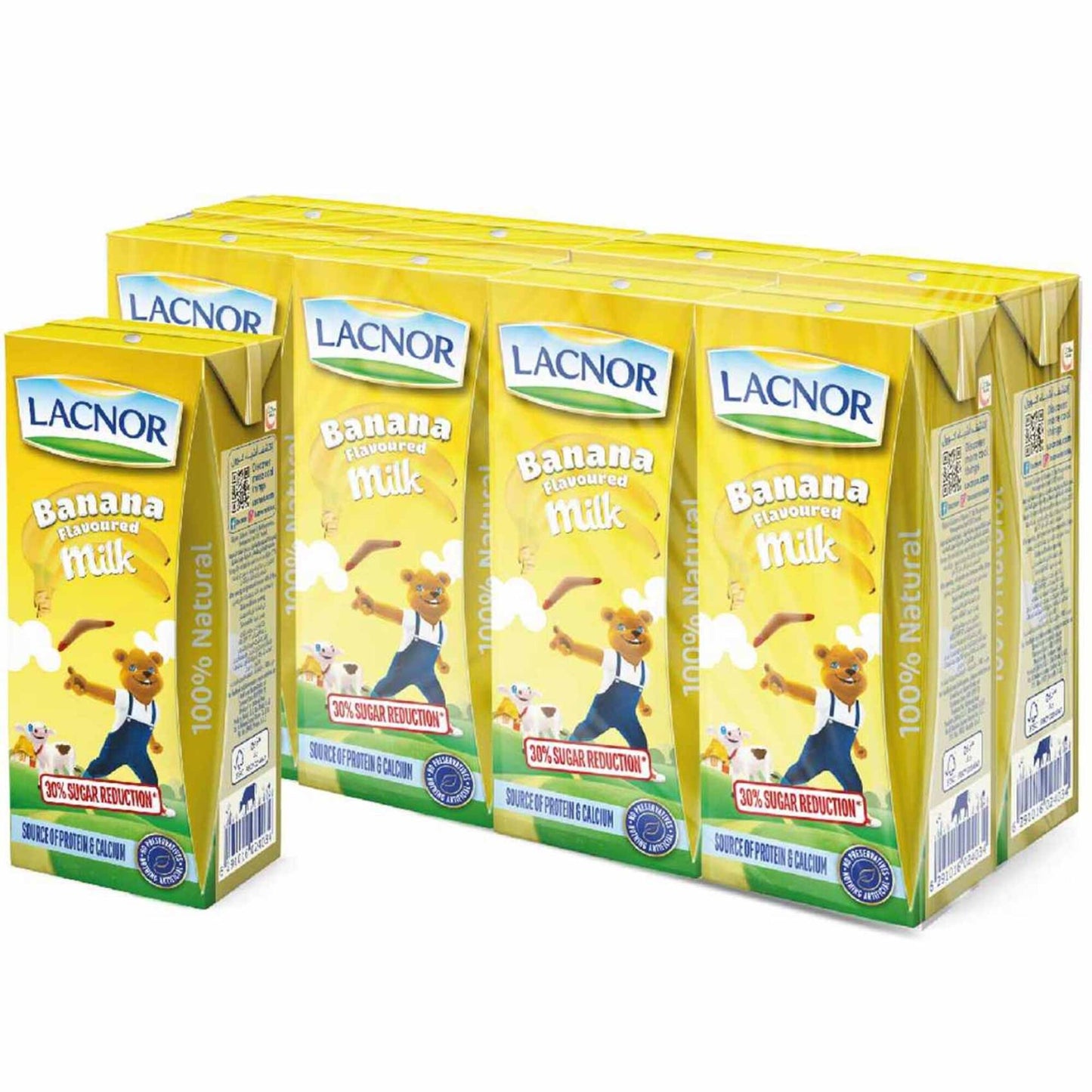Lacnor Essentials Long Life Banana Milk 8x180ml
