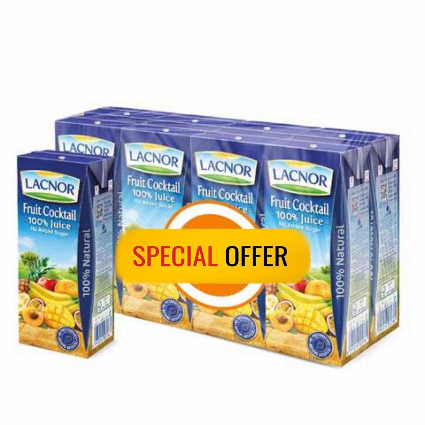 Lacnor Essentials Long Life Mixed Berries Juice 8x180 ml