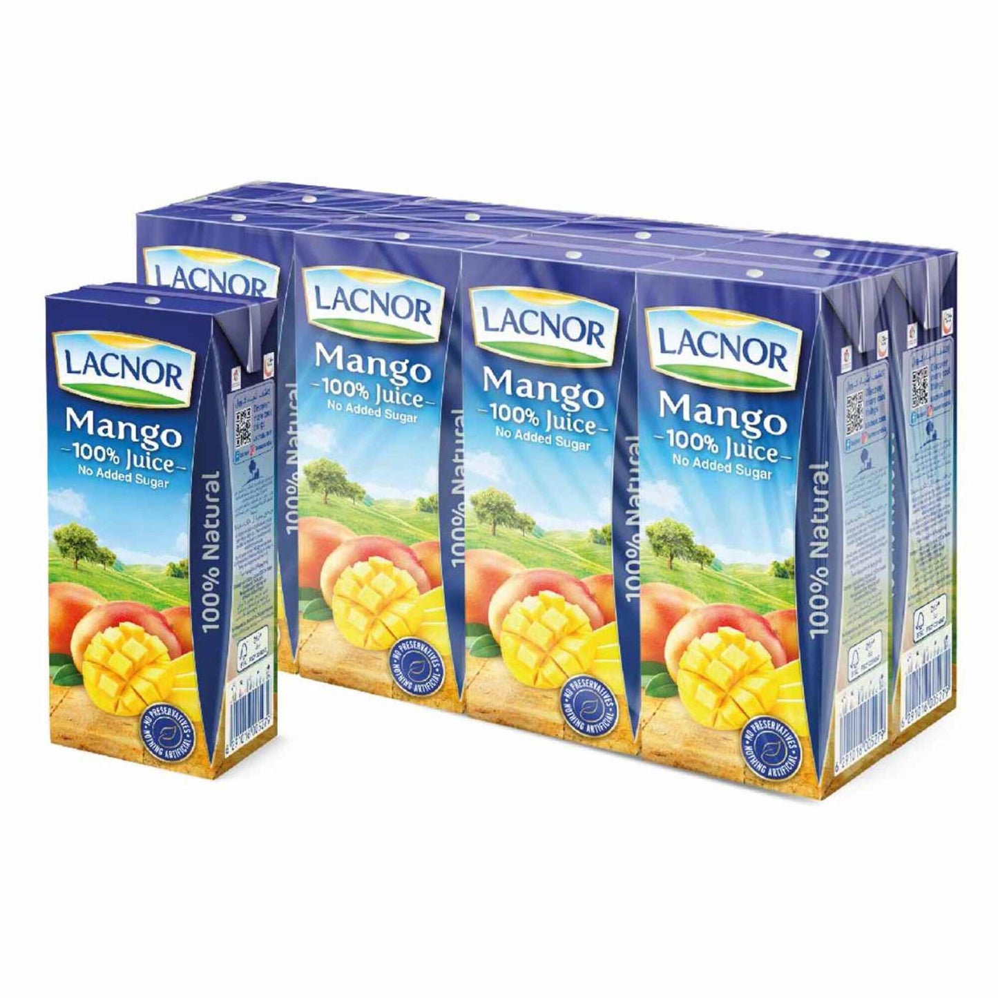 Lacnor Essentials Long Life Mango Juice 8x180 ml