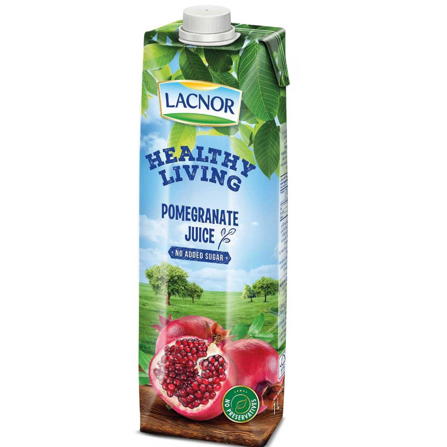 Lacnor Healthy Living Long Life Pomegranate Juice - not from concentrate 1 L