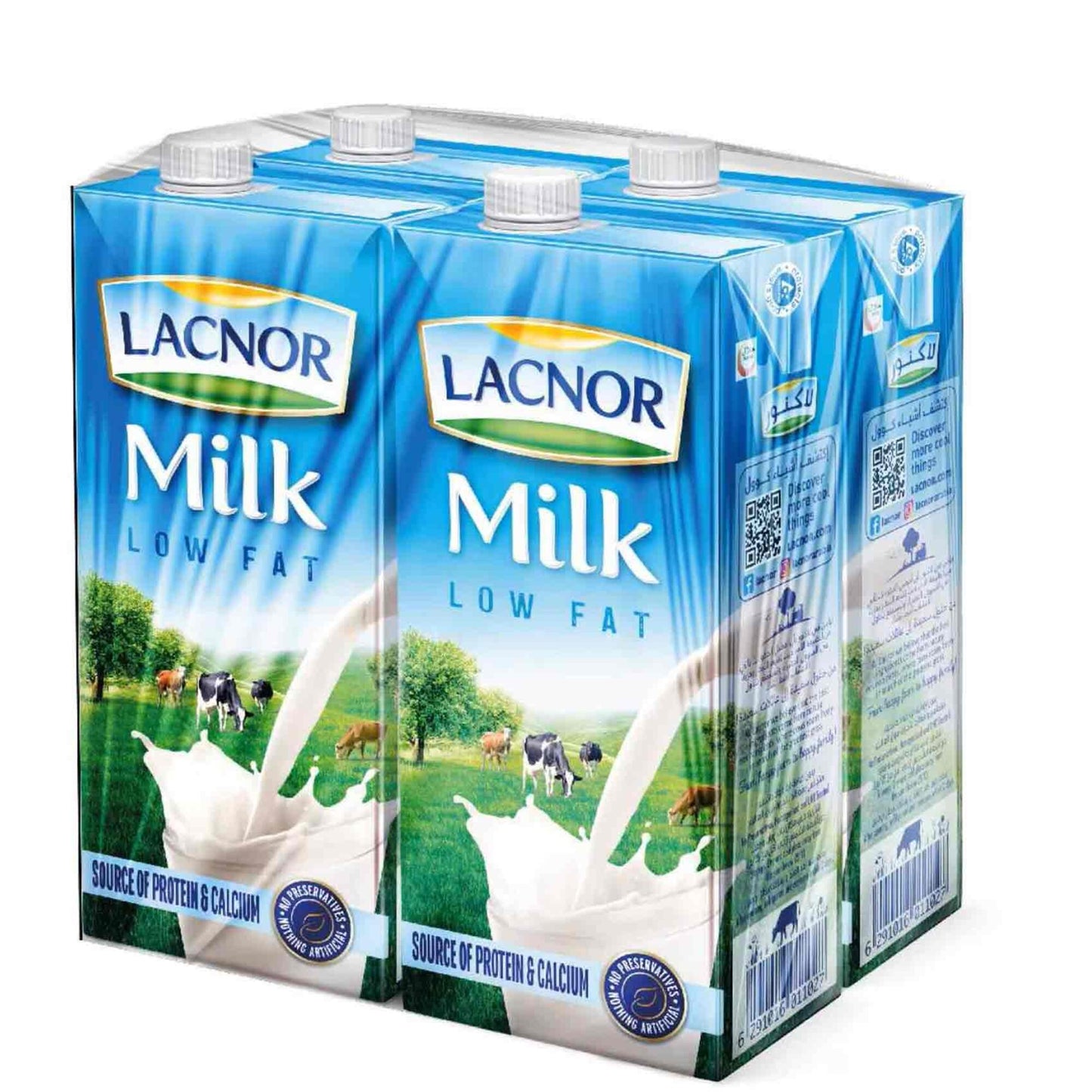 Lacnor Long Life Low Fat Milk 4x1L
