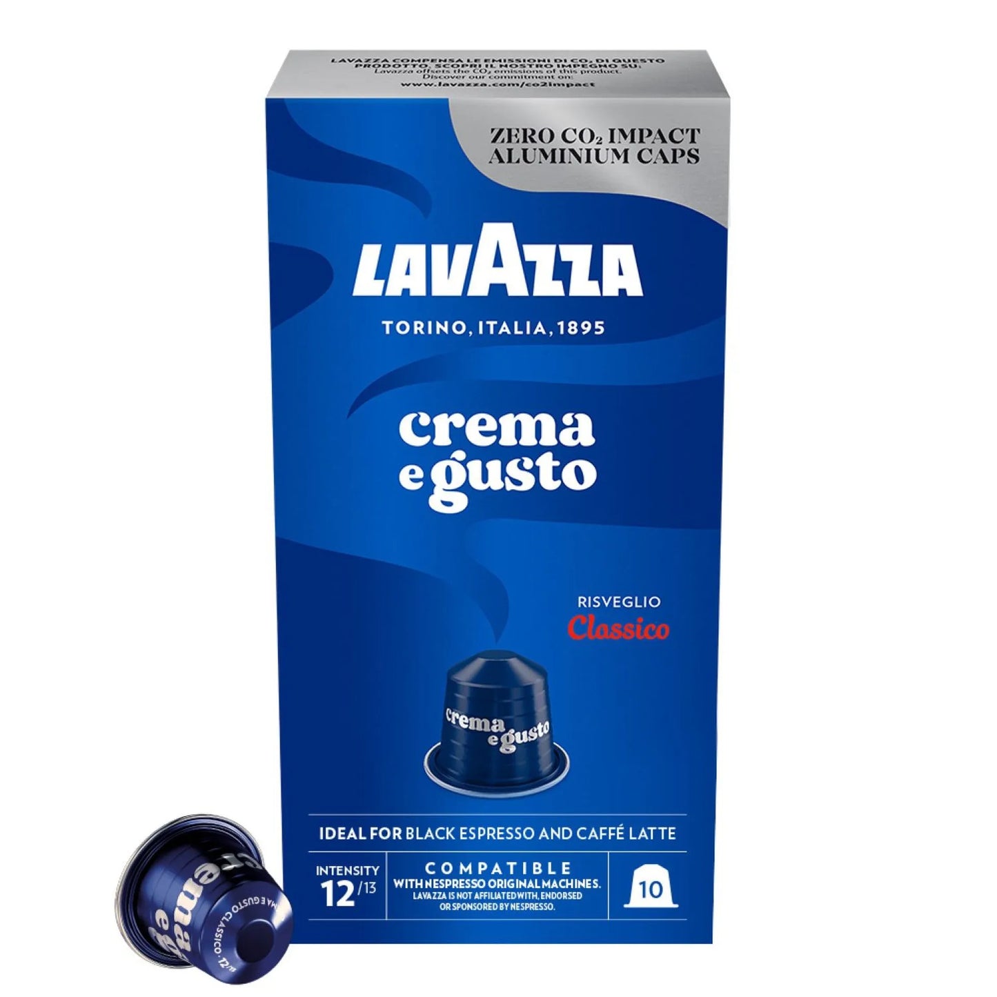 Lavazza Crema E Gusto Classic Coffee Capsules - Intensity 12 10 coffee capsules