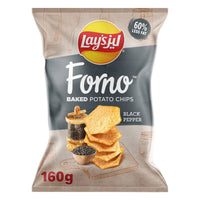 Lay's Forno Oven Baked Black Pepper Potato Chips 160 gr