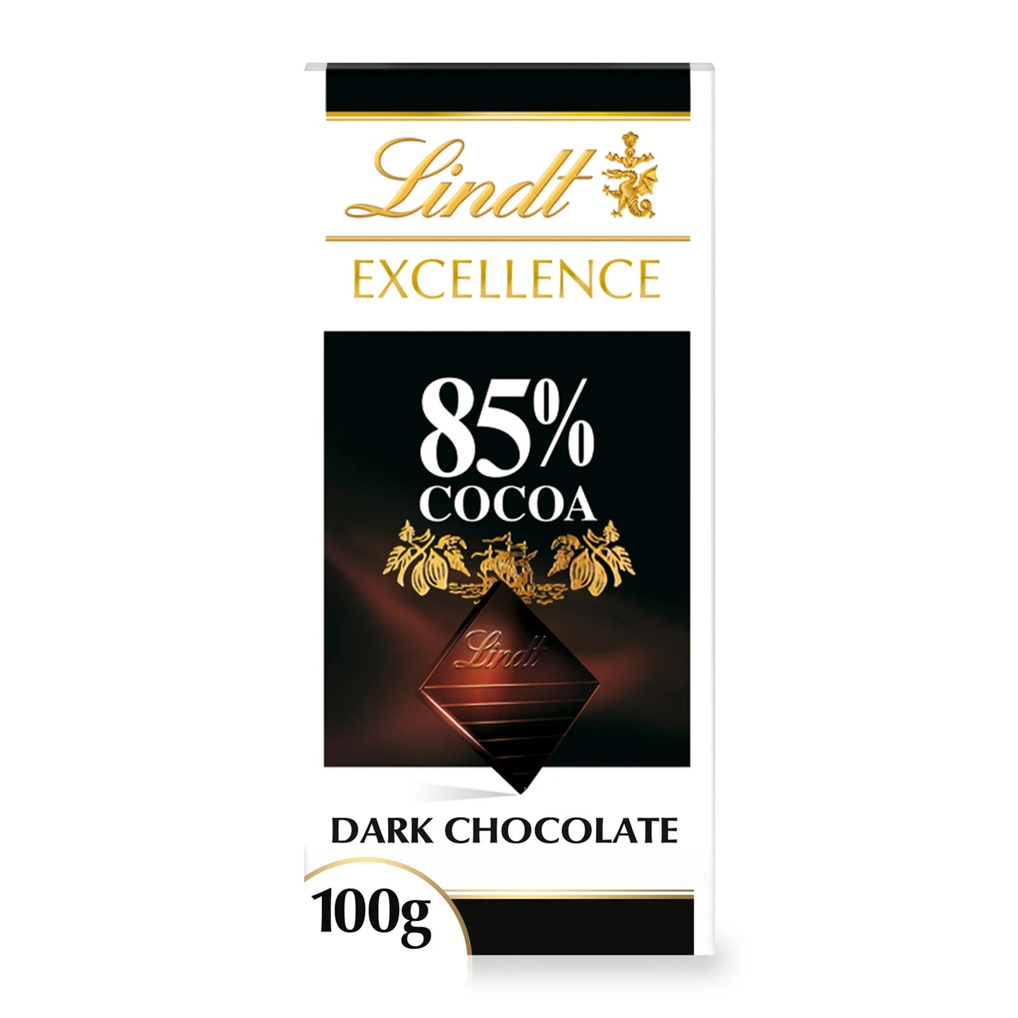 Lindt Excellence 85% Rich Dark Chocolate Slab 100 gr