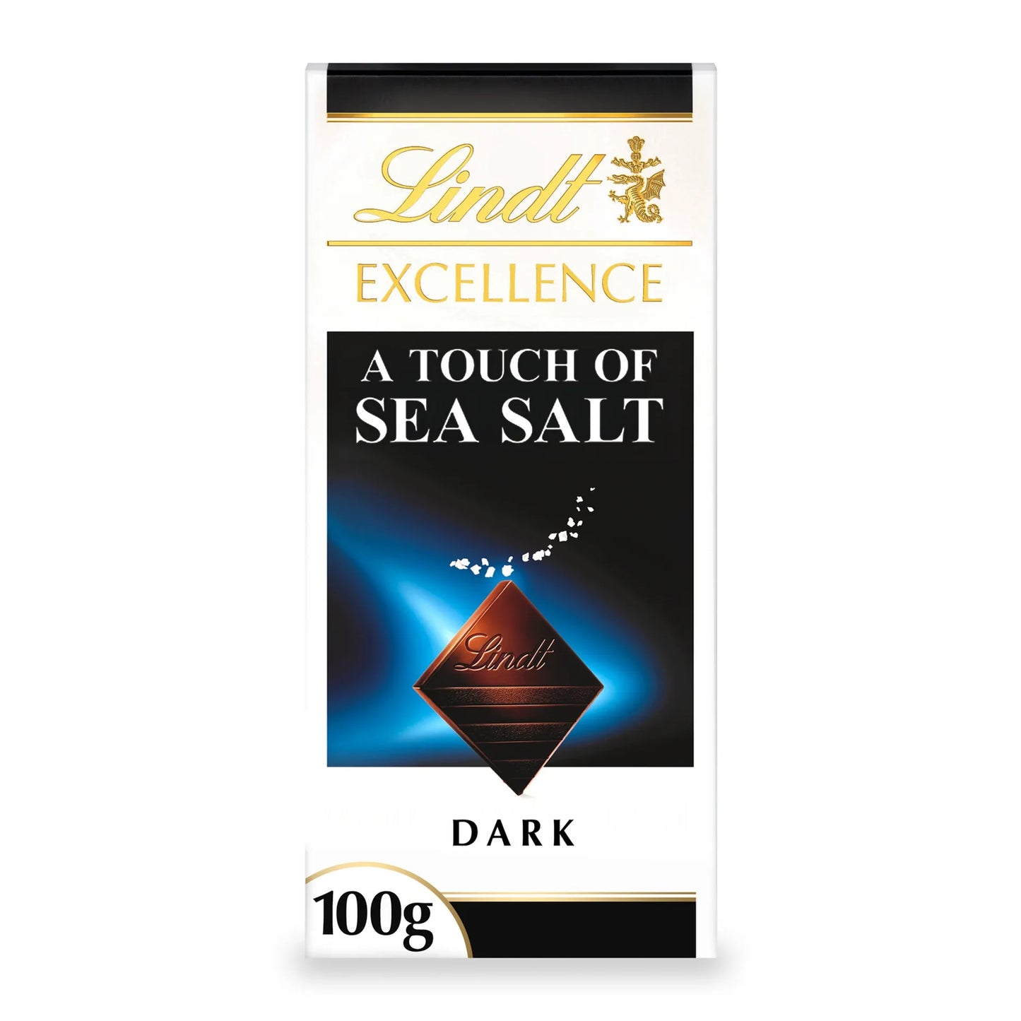 Lindt Excellence Dark Chocolate Slab with Sea Salt Crystals 100 gr
