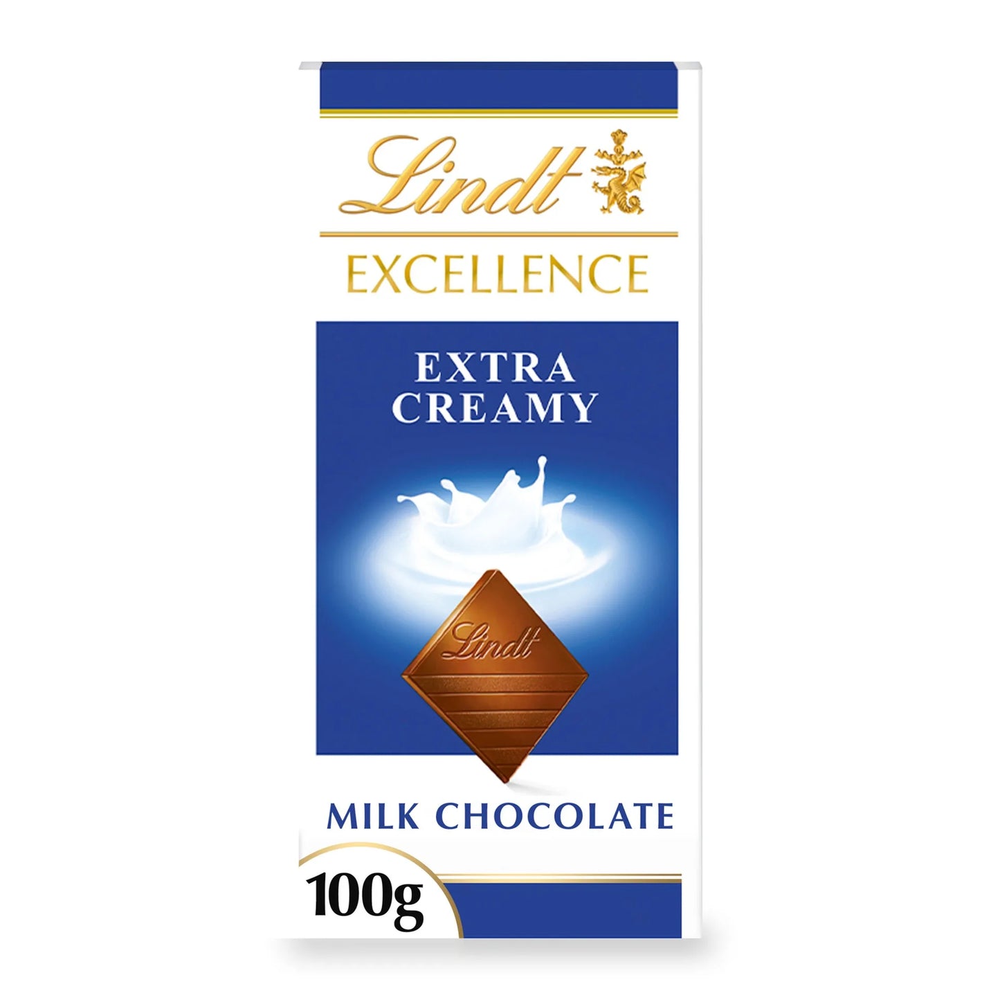 Lindt Excellence Extra Creamy Milk Chocolate Slab 100 gr