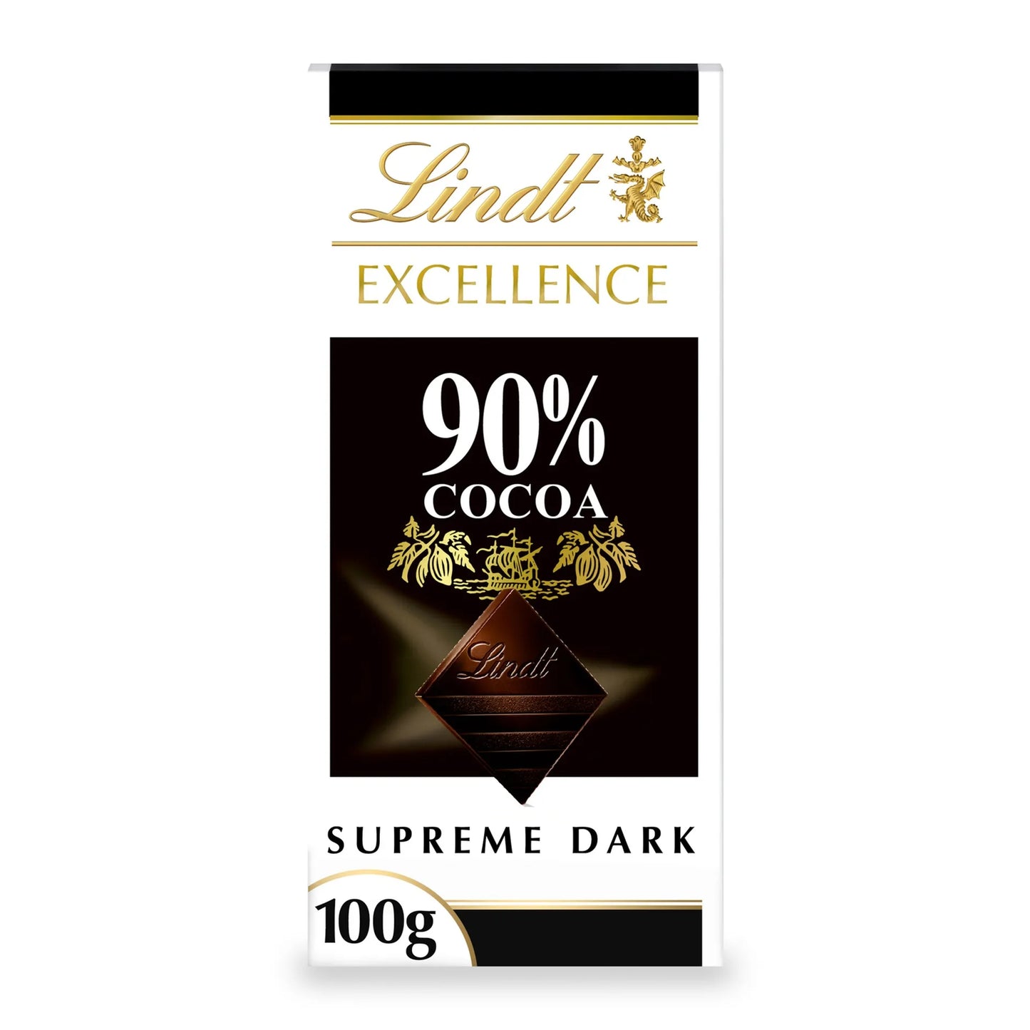 Lindt Excellence Supreme 90% Cocoa Dark Chocolate Slab 100 gr