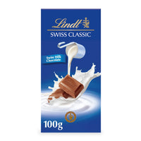Lindt Swiss Classic Milk Chocolate Slab 100 gr