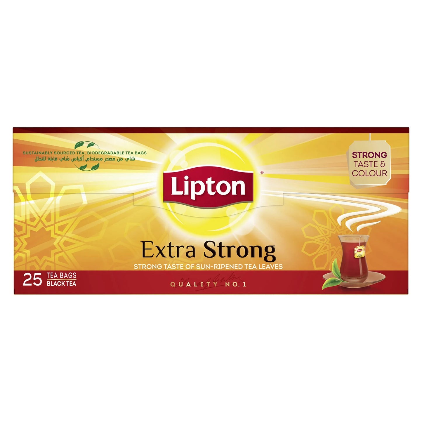 Lipton Extra Strong Black Tea Bags 25 per pack