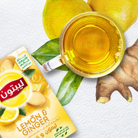 Lipton Lemon & Ginger Infused Herbal Tea Bags 20 per pack
