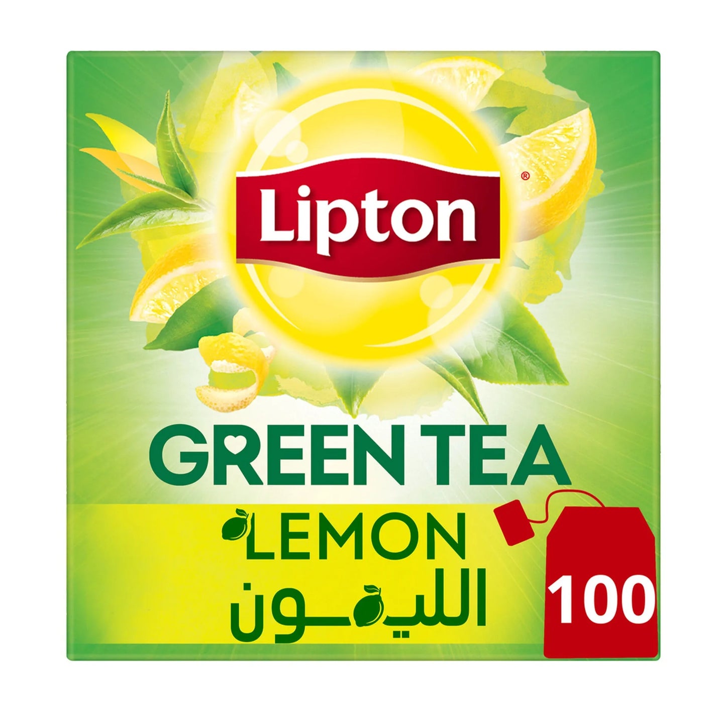 Lipton Lemon Green Tea Bags 100 per pack