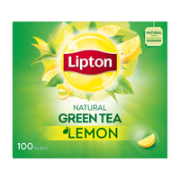 Lipton Lemon Green Tea Bags 100 per pack