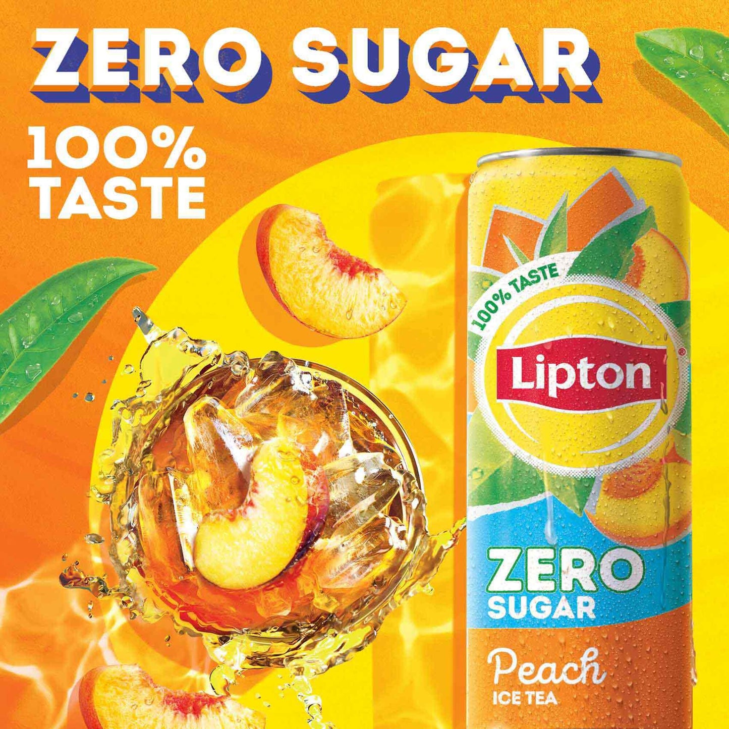 Lipton Zero Peach Iced Tea 6 x 320 ml