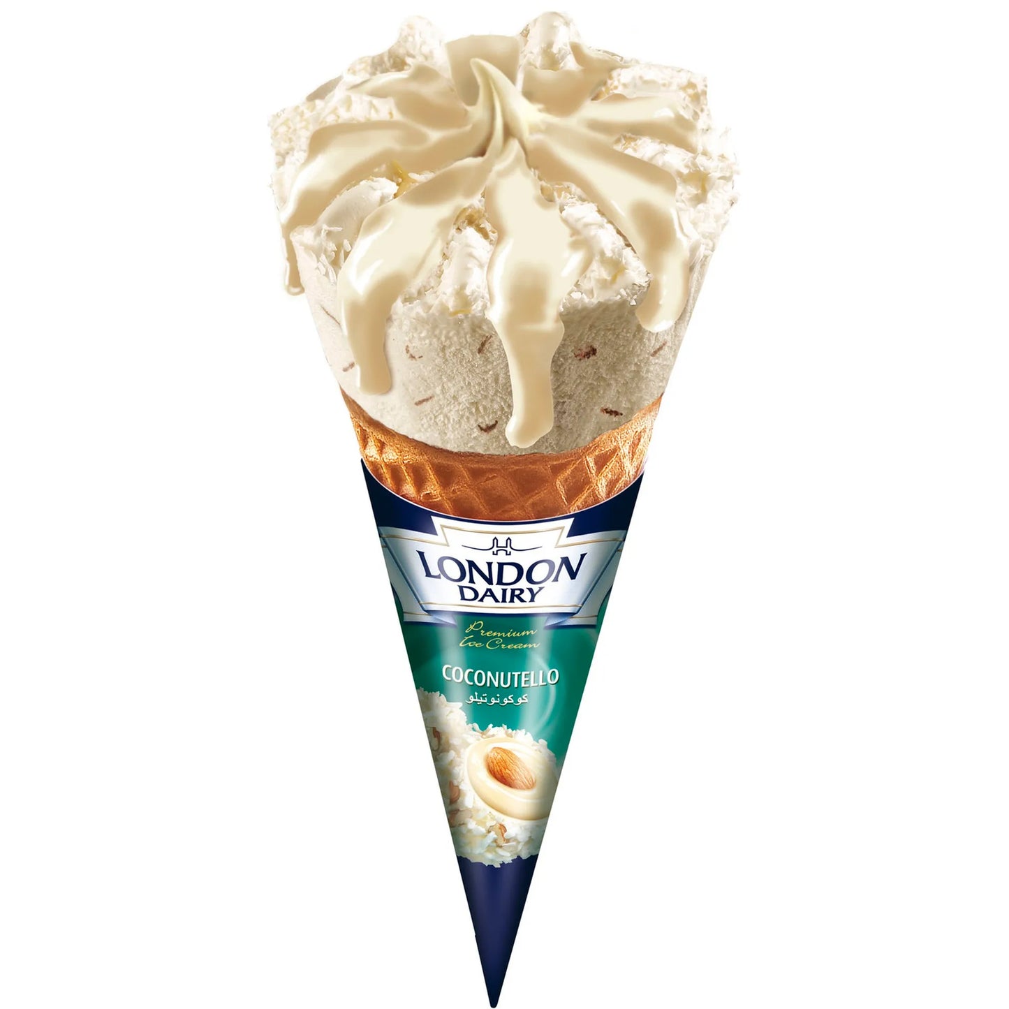 London Dairy Coconutello Ice Cream Cone 120 ml