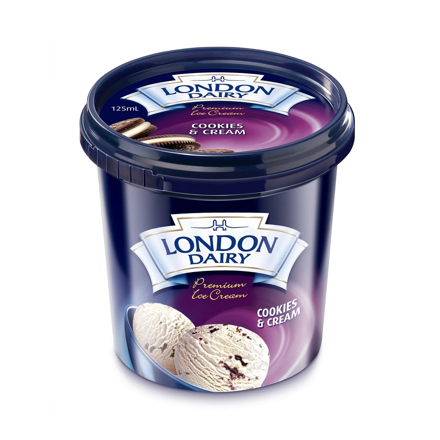 London Dairy Cookies and Cream Ice Cream 125 ml