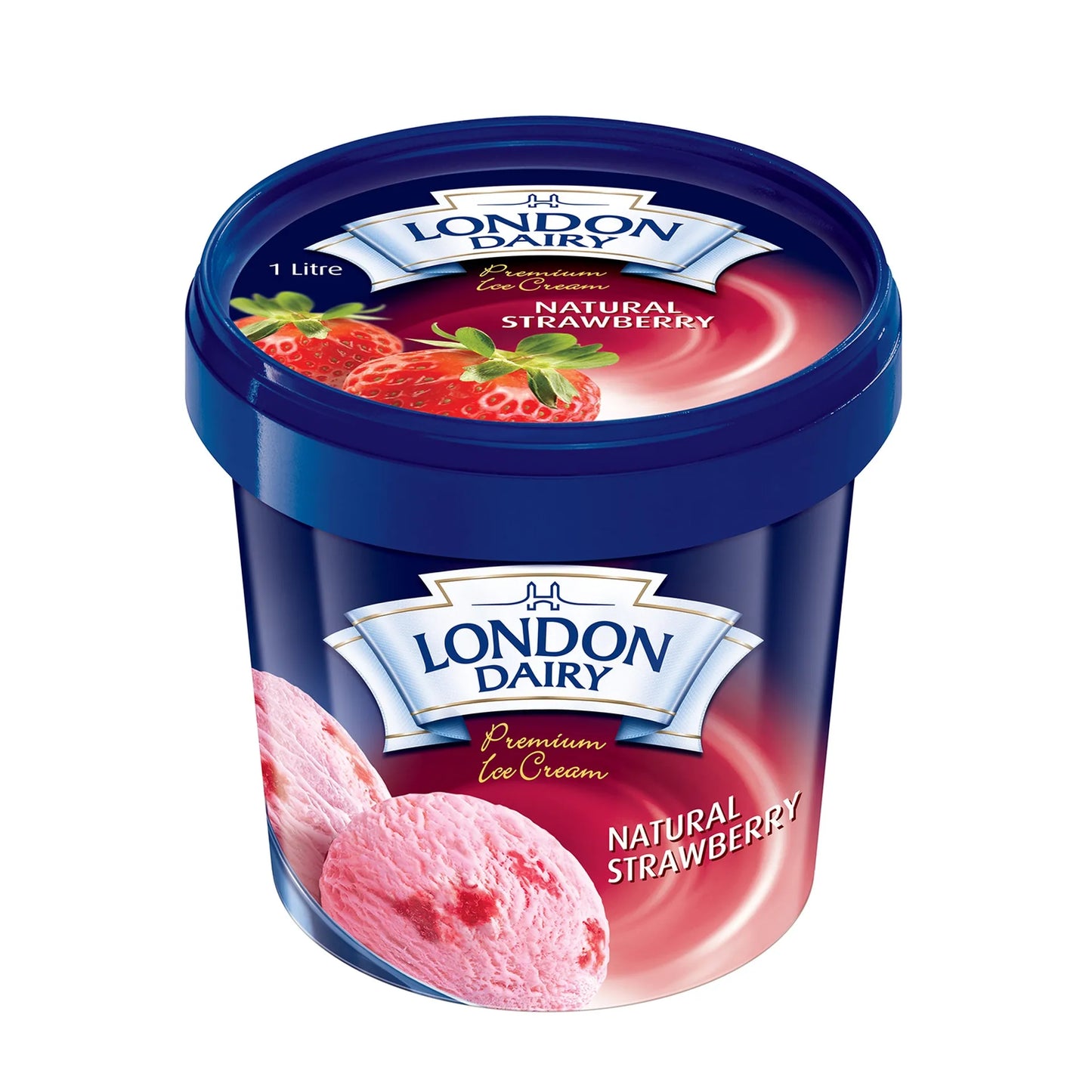 London Dairy Natural Strawberry Ice Cream 1 L