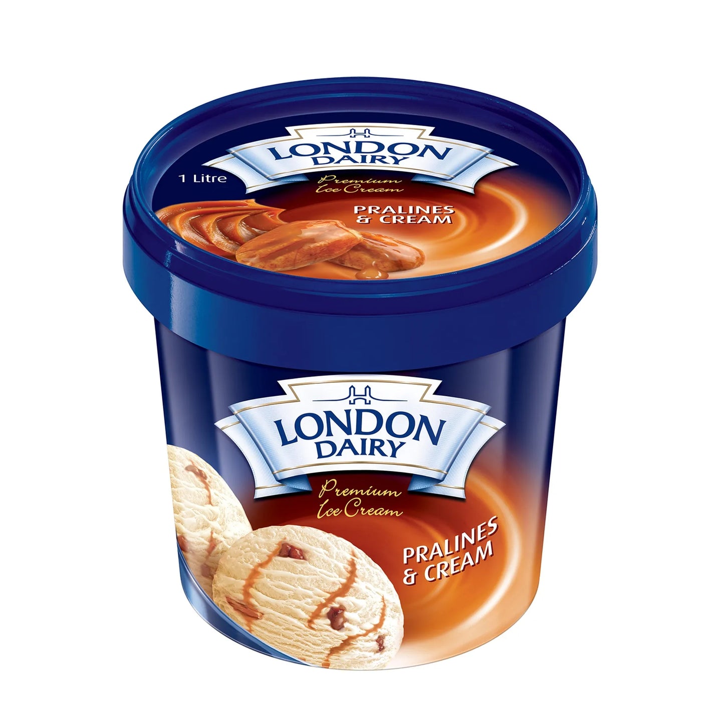 London Dairy Pralines and Cream Ice Cream 1 L