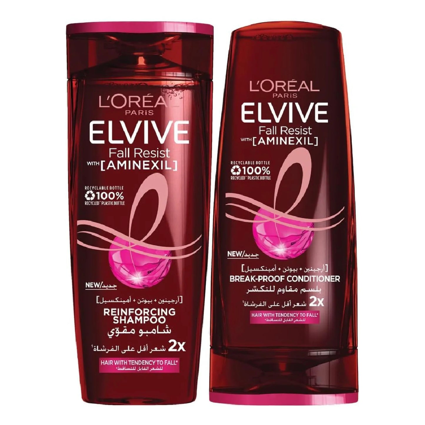 L'Oreal Elvive Fall Resist Shampoo 400ml and Conditioner 360ml