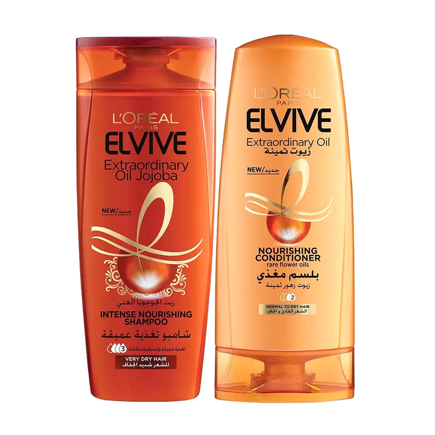 L'Oreal Elvive Jojoba Shampoo 400ml and Conditioner 360ml