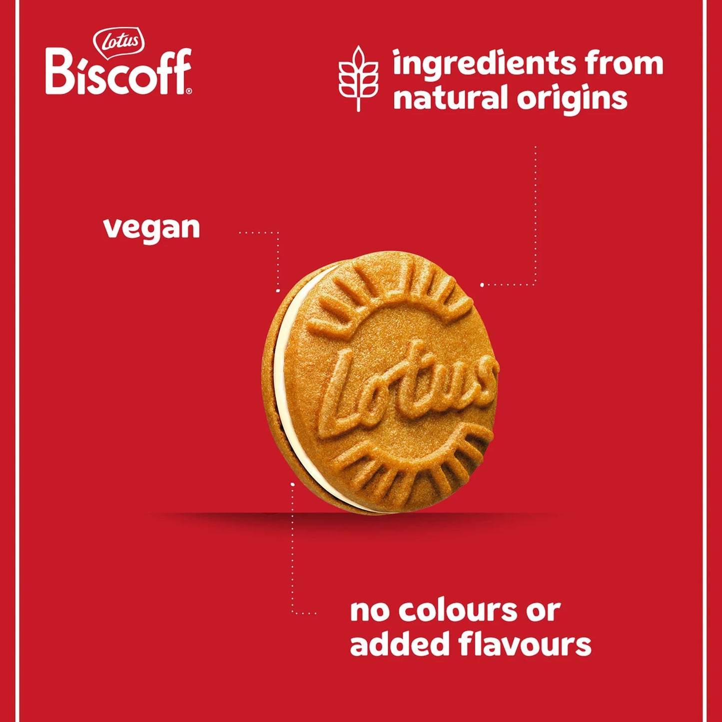Lotus Sandwich Biscuits Filled with Vanilla 150 gr