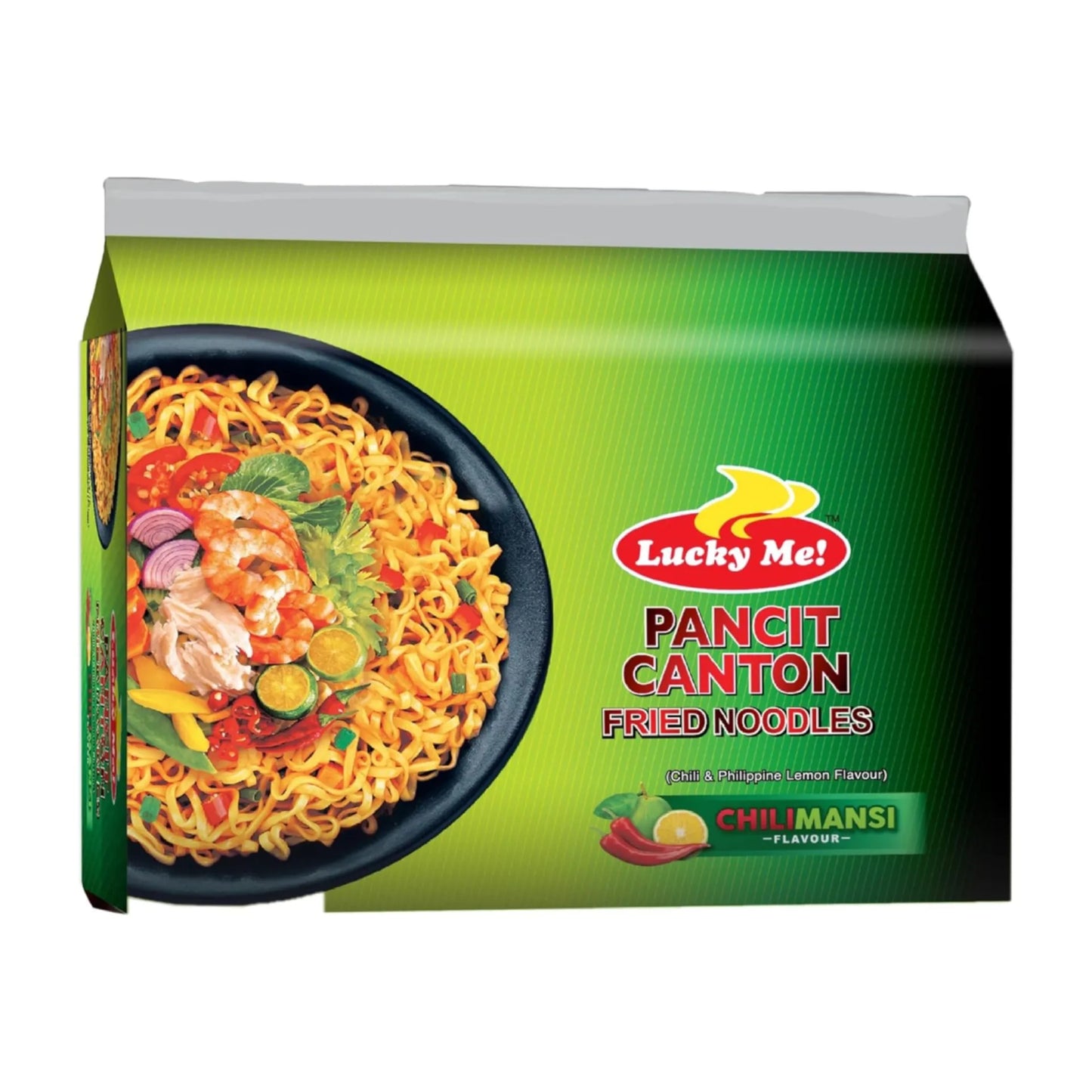 Lucky Me Pancit Canton Instant Fried Noodles Chili Mansi 6 x 60 gr