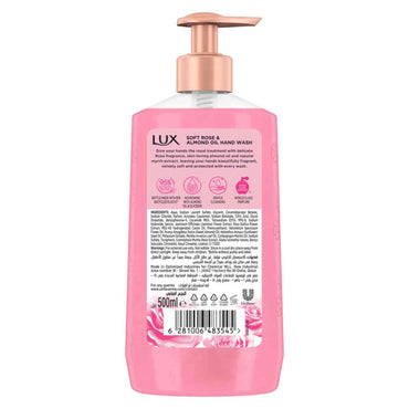 Lux Liquid Hand Wash Soft Rose Scent with Almond Oil 500 ml
