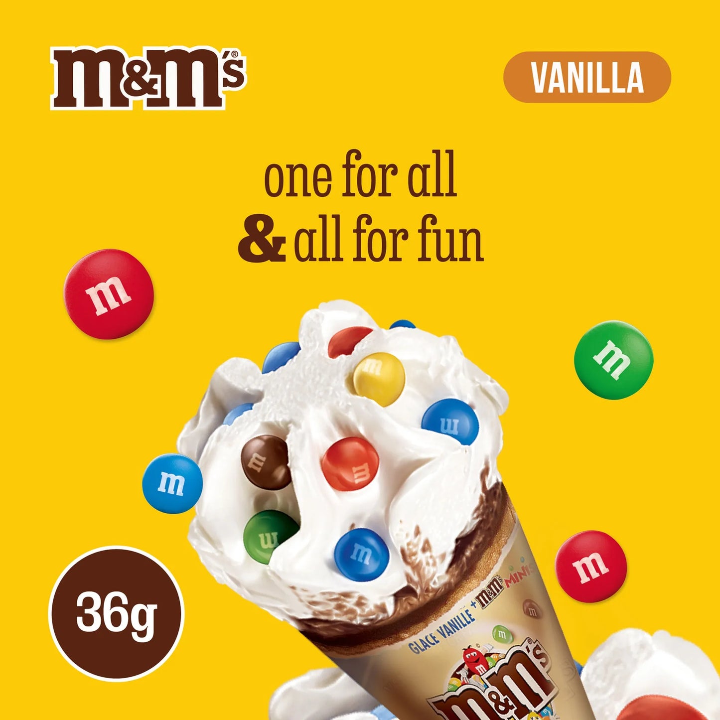 M&M's Vanilla Ice Cream Cone 110 ml