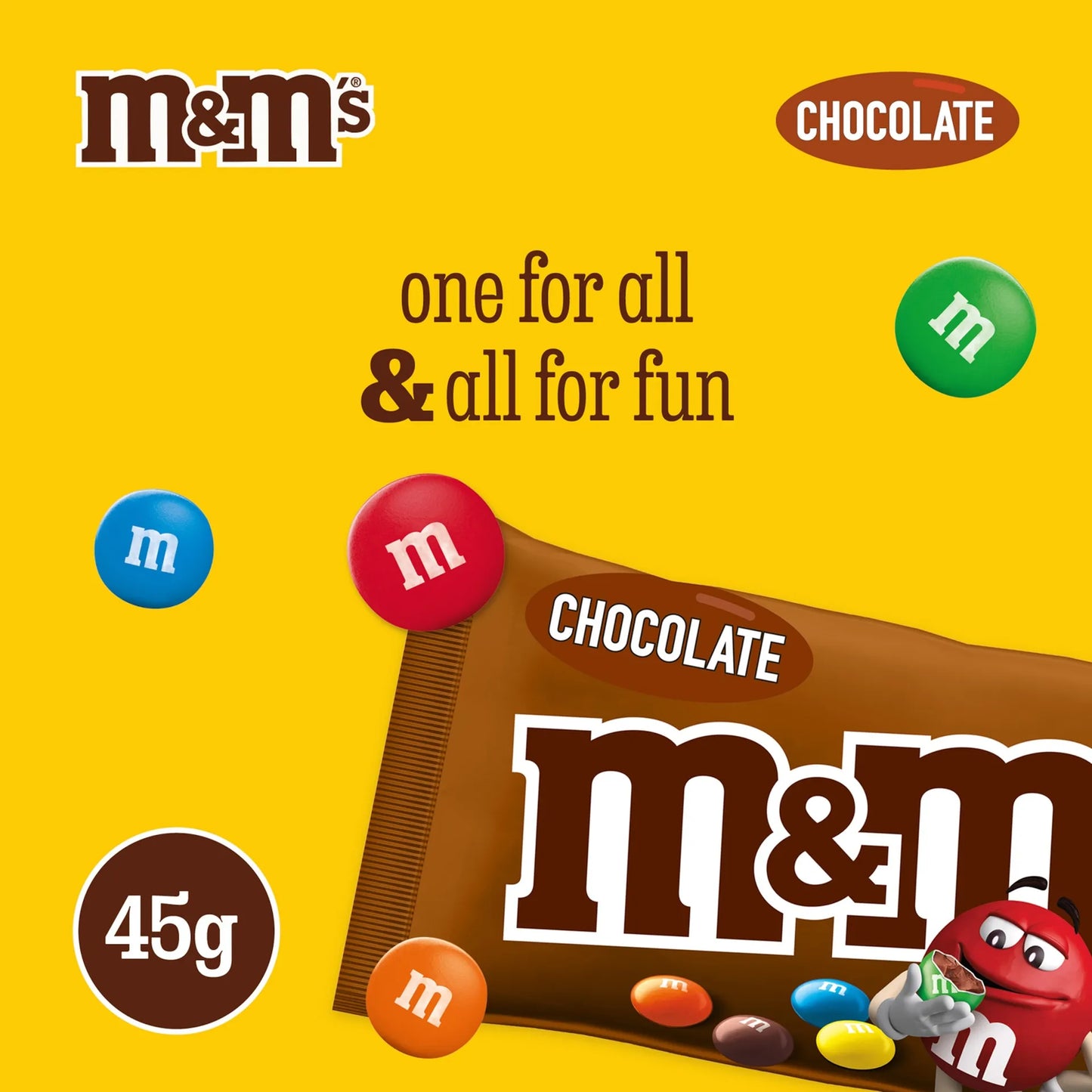 M&M's Milk Chocolate Candies 45 gr