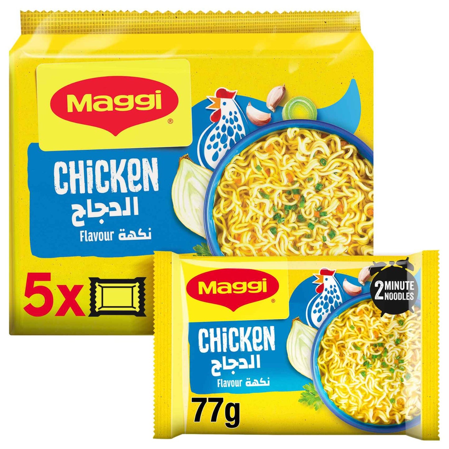 Maggi 2 Minute Instant Noodles Chicken Flavor 5 x 77g