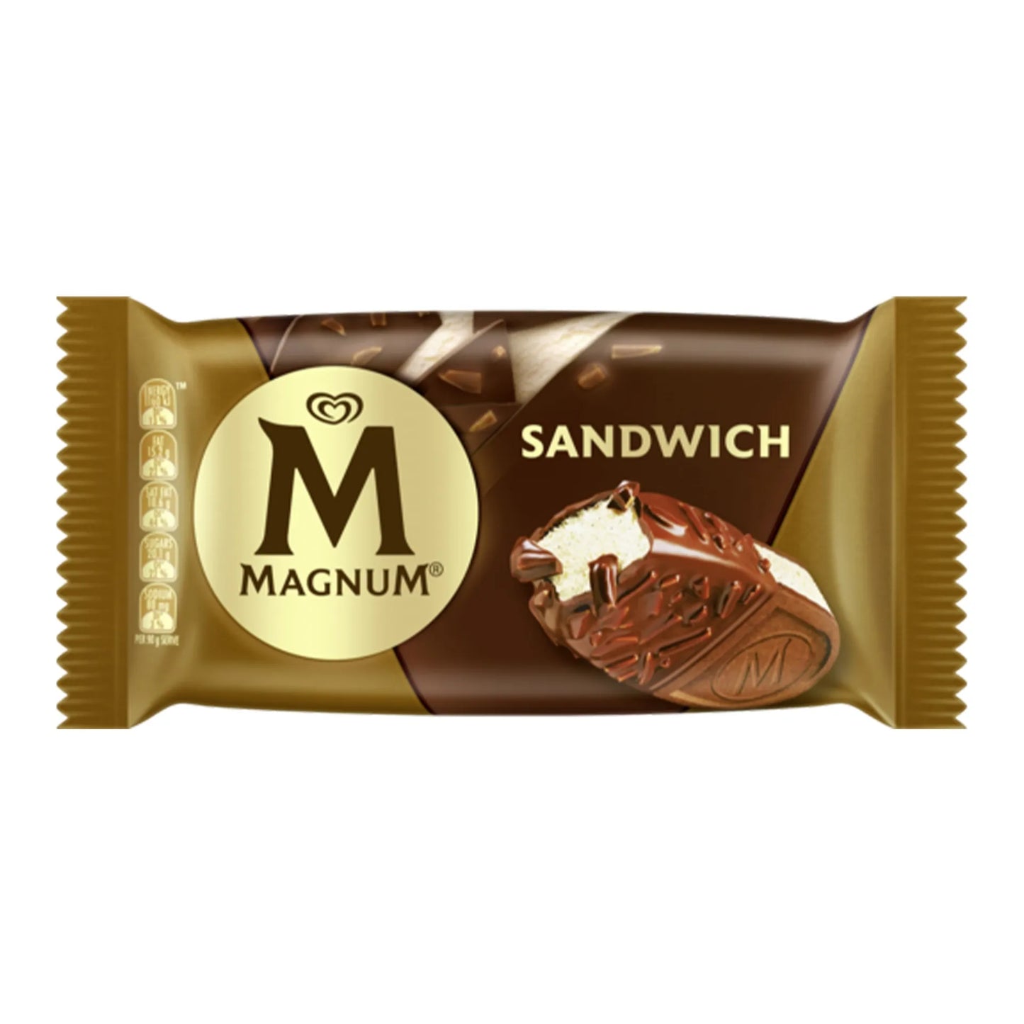 Magnum Chocolate Ice Cream Sandwich with Almonds 140 ml