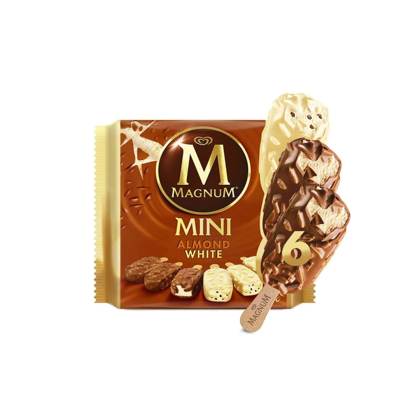 Magnum Mini Almond and White Ice Cream Sticks 330 ml