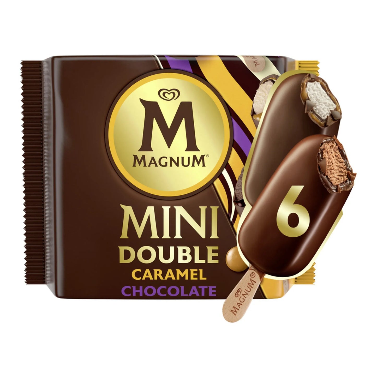 Magnum Mini Double Caramel and Chocolate Ice Cream Sticks 6x60 ml