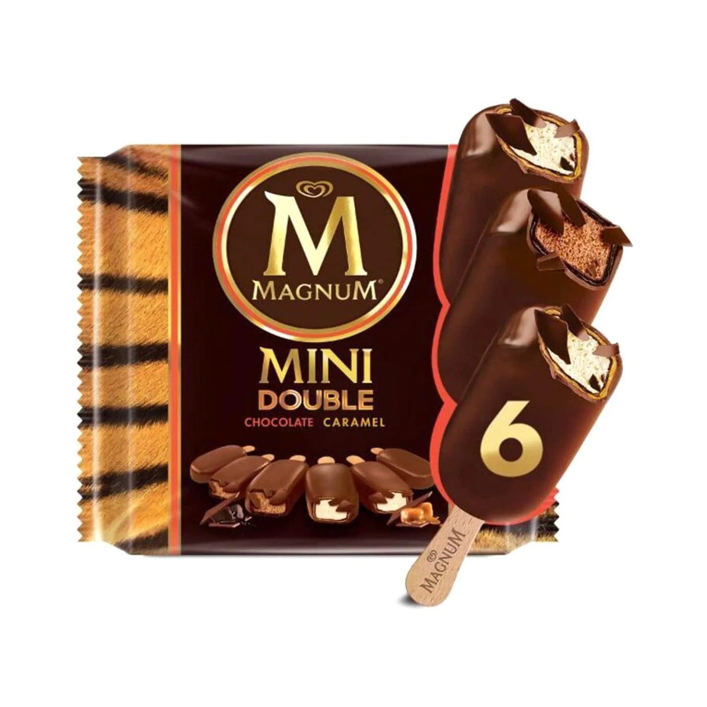Magnum Mini Double Chocolate and Caramel Ice Cream Sticks 345 ml