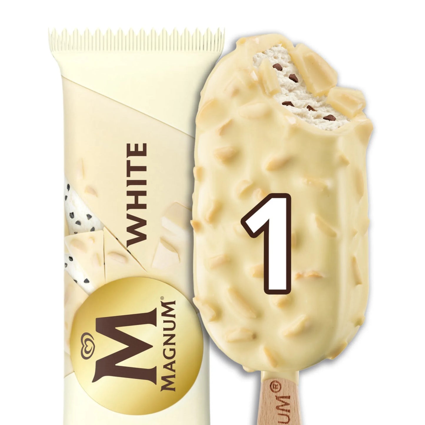 Magnum White Chocolate Ice Cream Stick 100ml