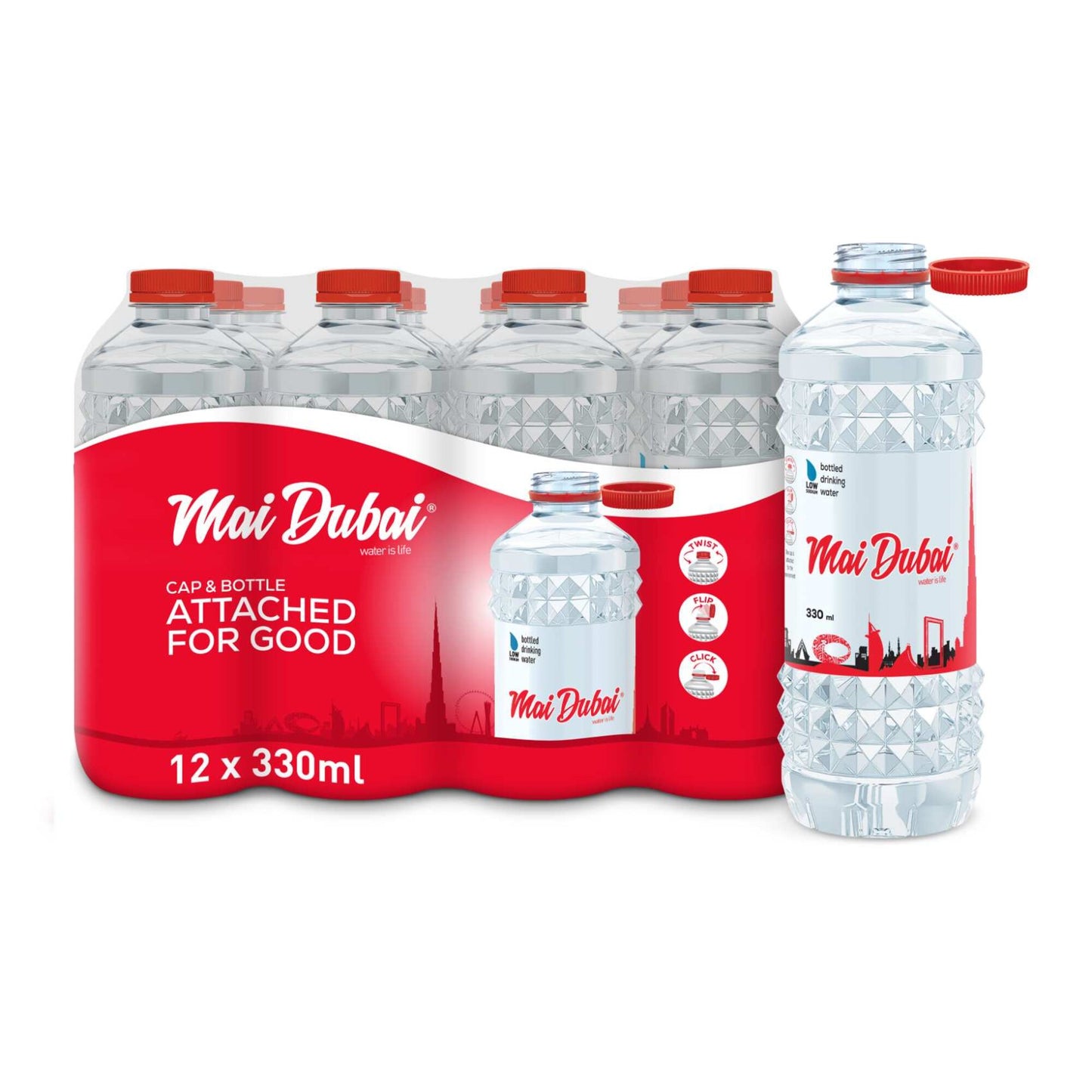 Mai Dubai Water 12x330 ml low sodium