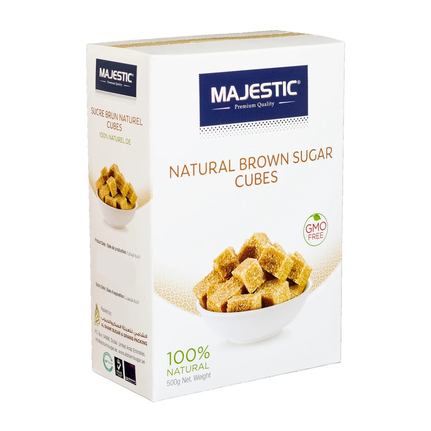 Majestic Natural Brown Sugar Cubes 500 gr