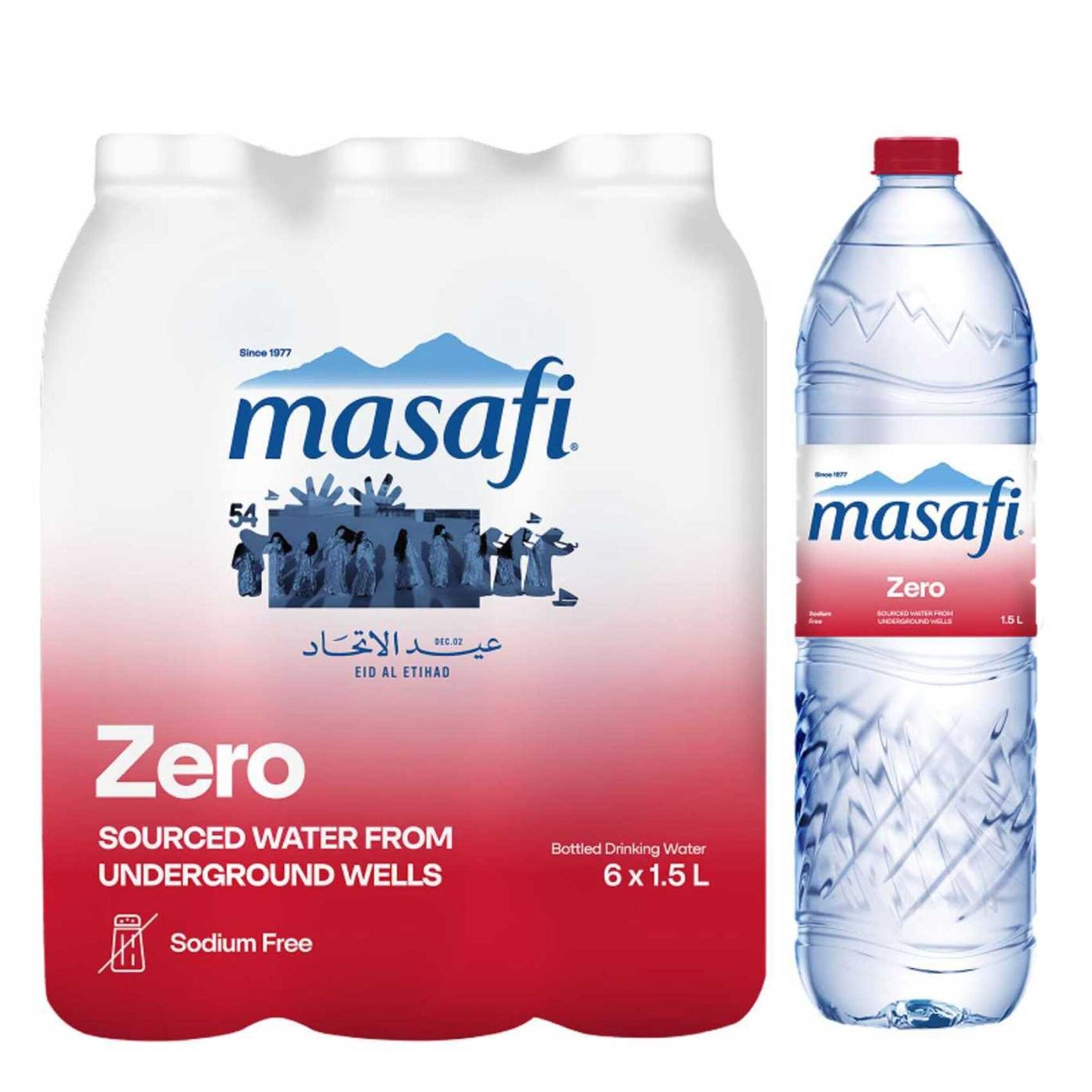 Masafi Zero Water 6x1.5L sodium free