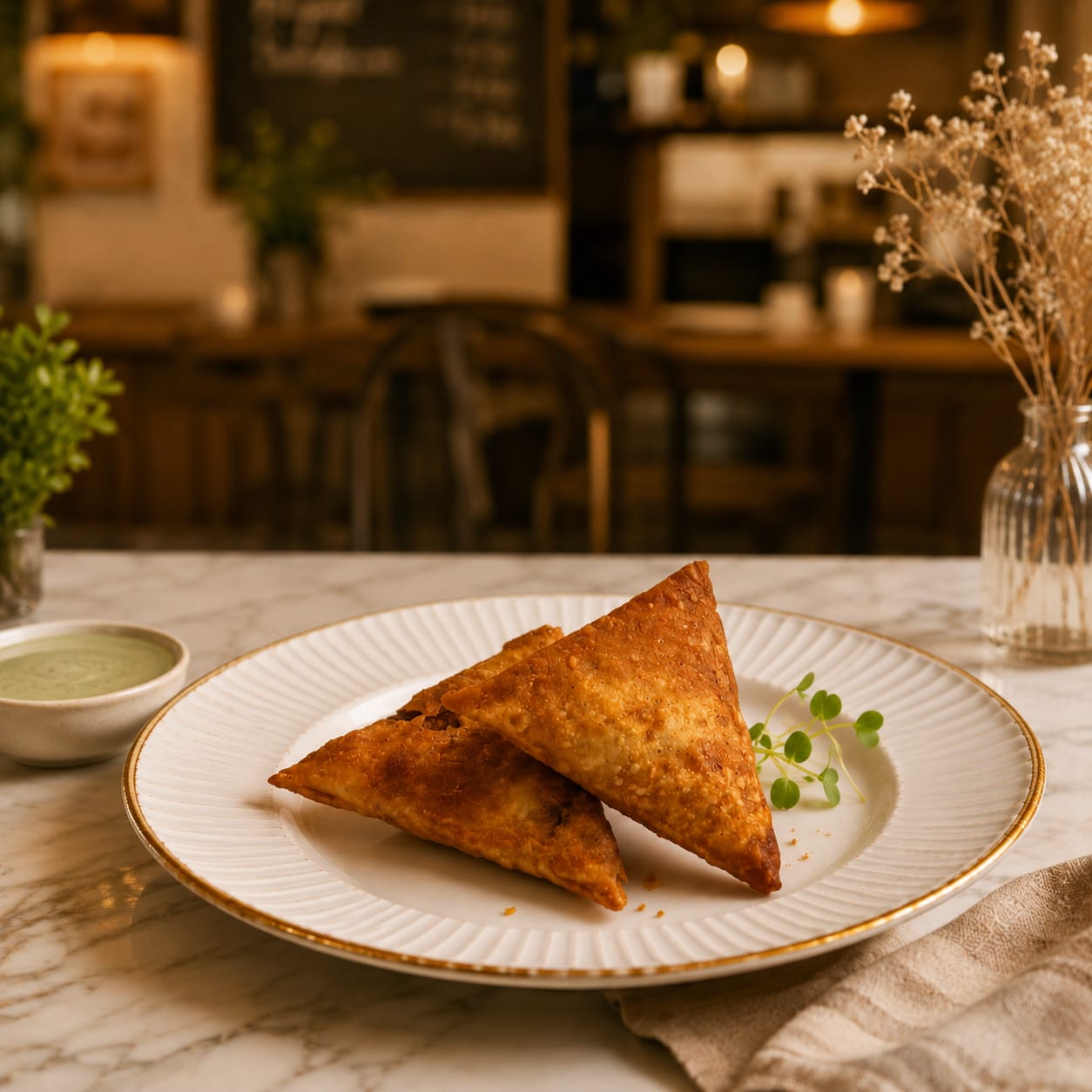 Mini Veg Samosa 2 Pcs