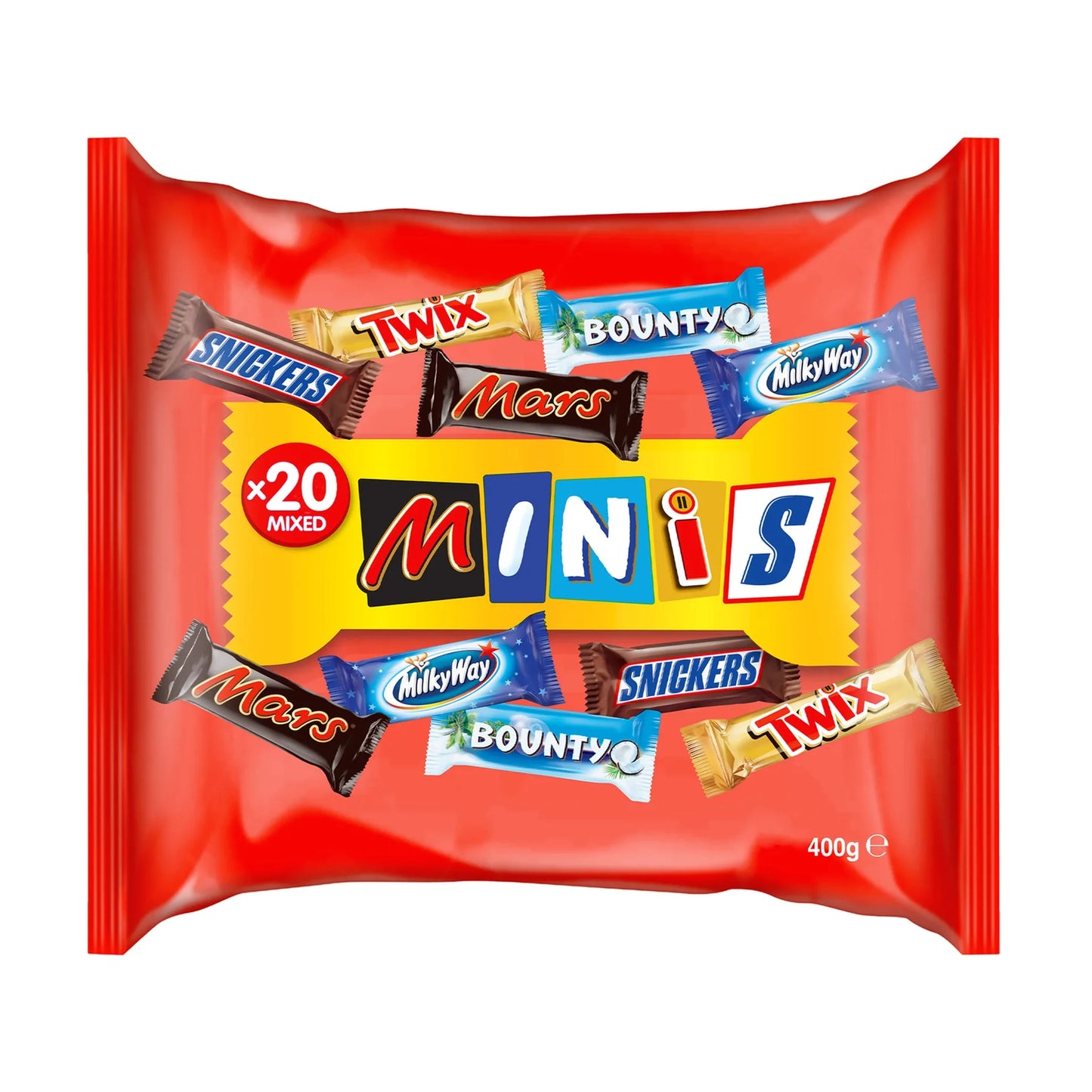 Minis Assorted Chocolate Bars (20 Pieces) 400 gr