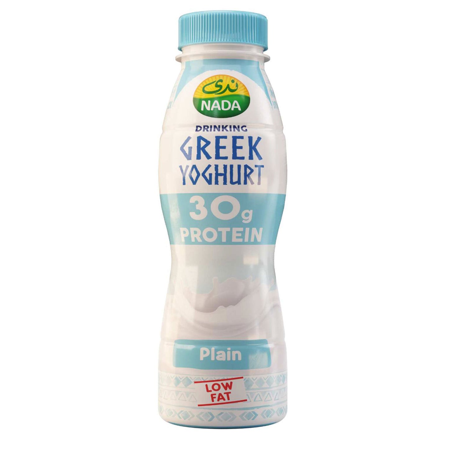 Nada Low Fat 30g Protein Plain Greek Yogurt Drink 330ml